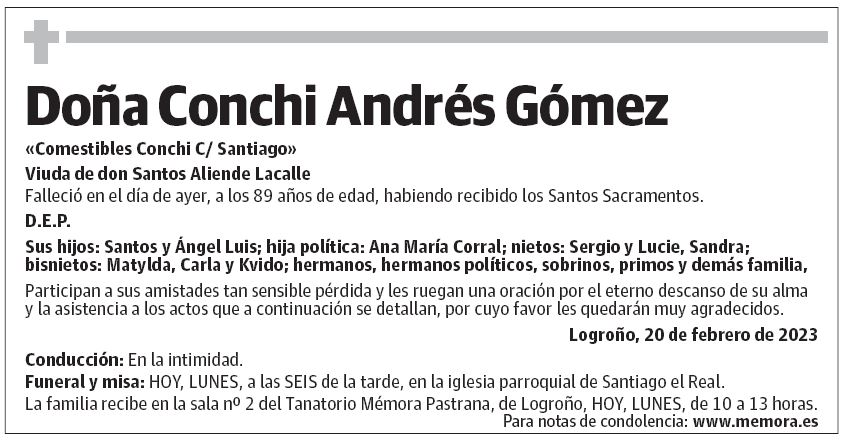 Doña Conchi Andrés Gómez