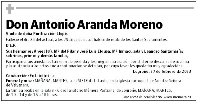 Don Antonio Aranda Moreno