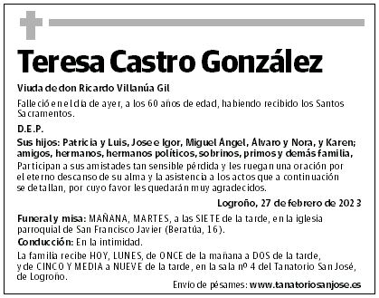 Teresa Castro González
