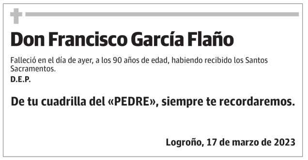 Don Francisco García Flaño