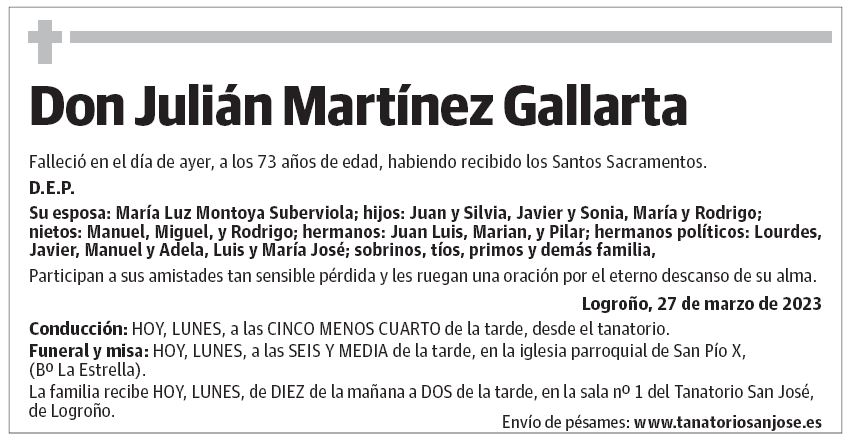 Don Julián Martínez Gallarta