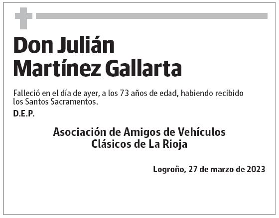 Don Julián Martínez Gallarta