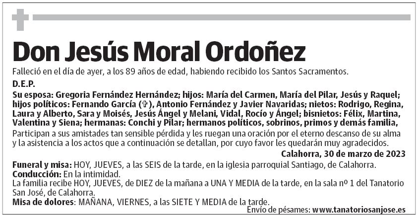 Don Jesús Moral Ordoñez