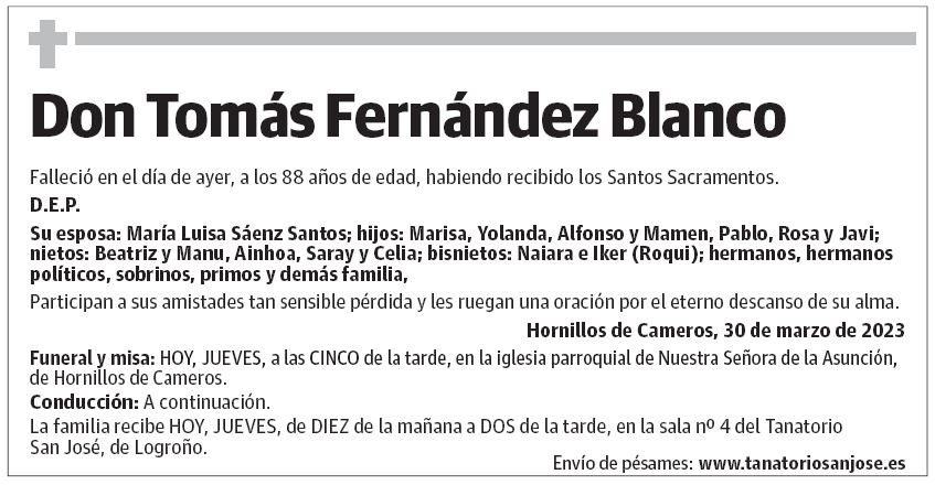 Don Tomás Fernández Blanco