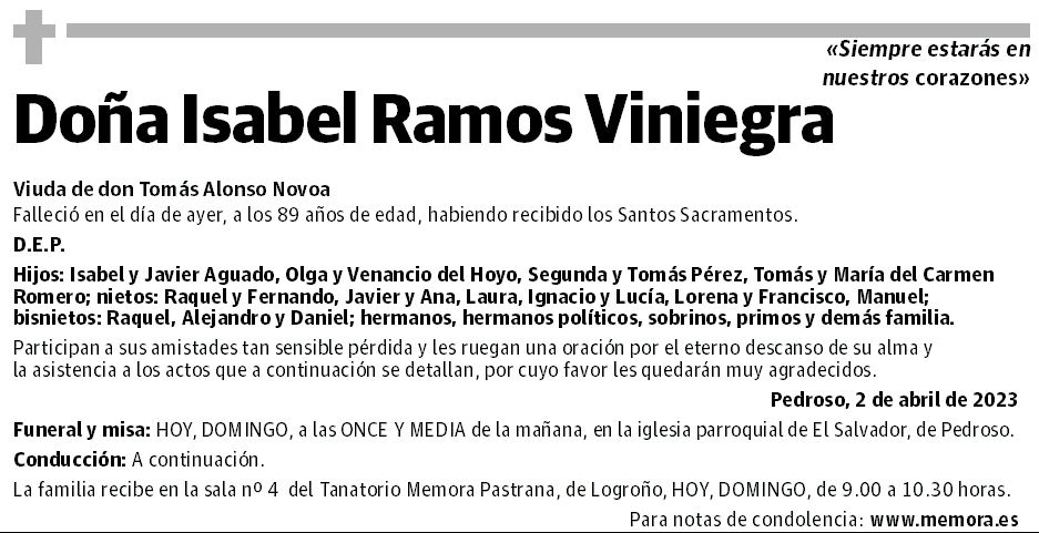 Doña Isabel Ramos Viniegra