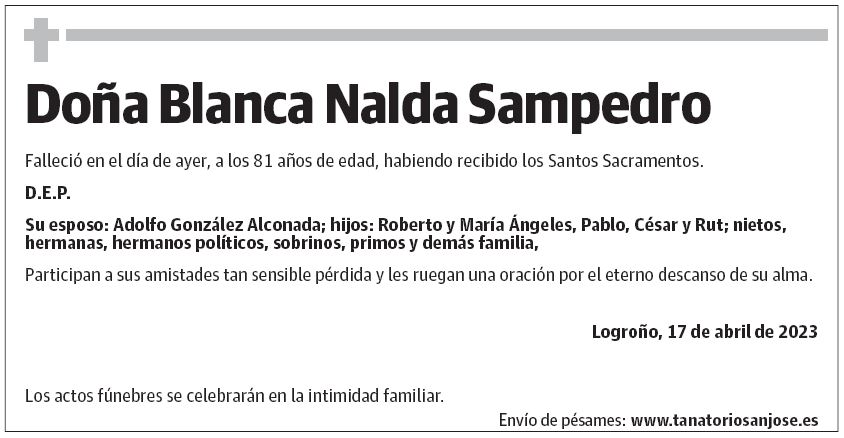 Doña Blanca Nalda Sampedro