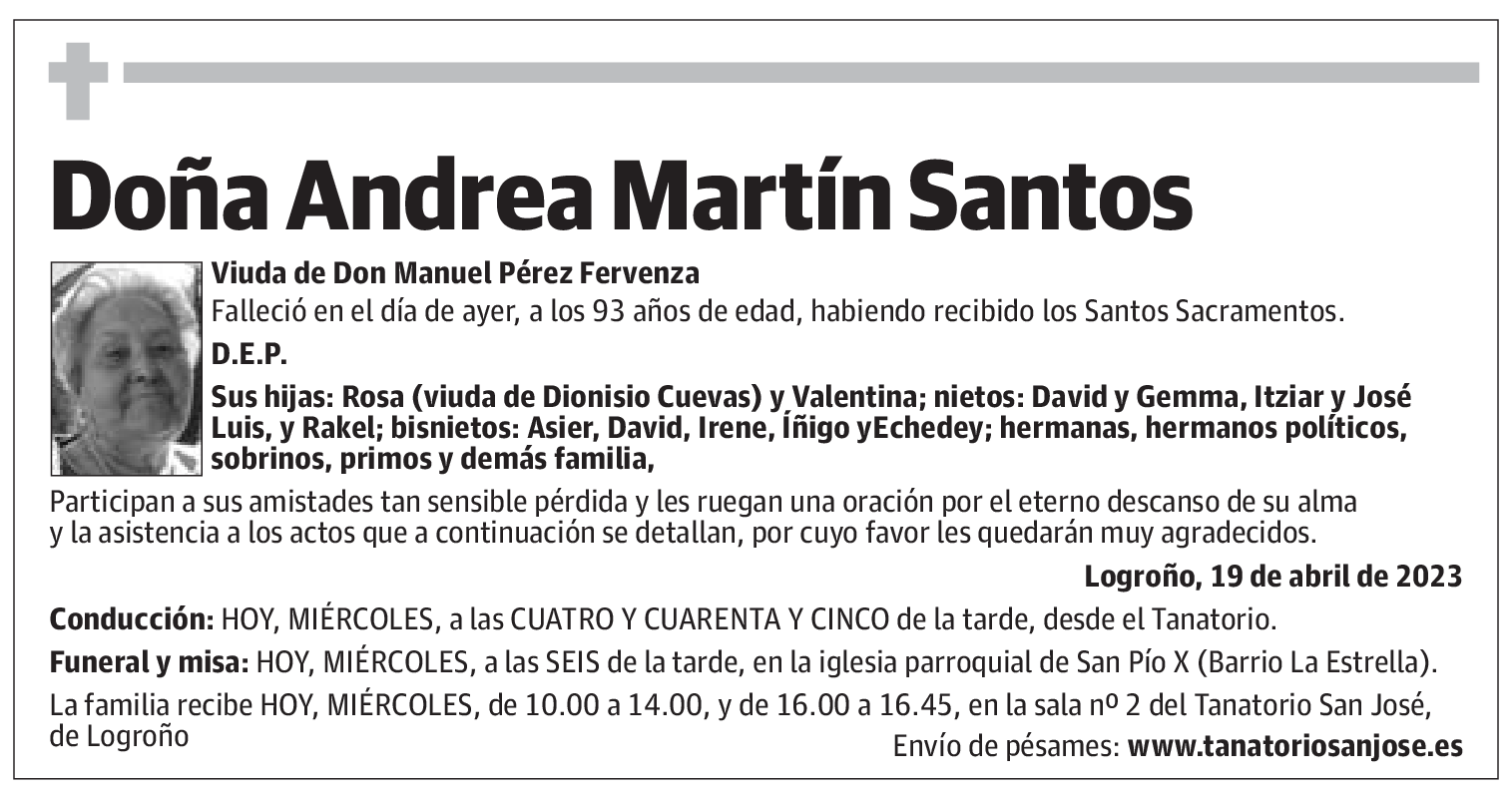 Doña Andrea Martín Santos