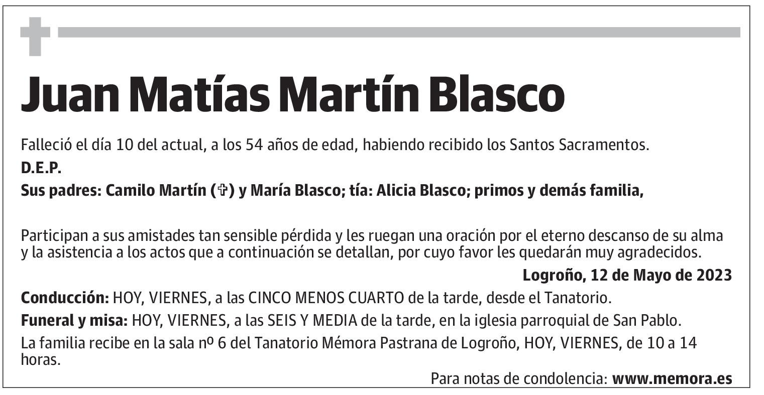 Juan Matías Martín Blasco