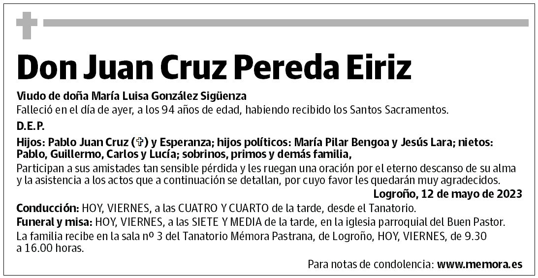 Don Juan Cruz Pereda Eiriz