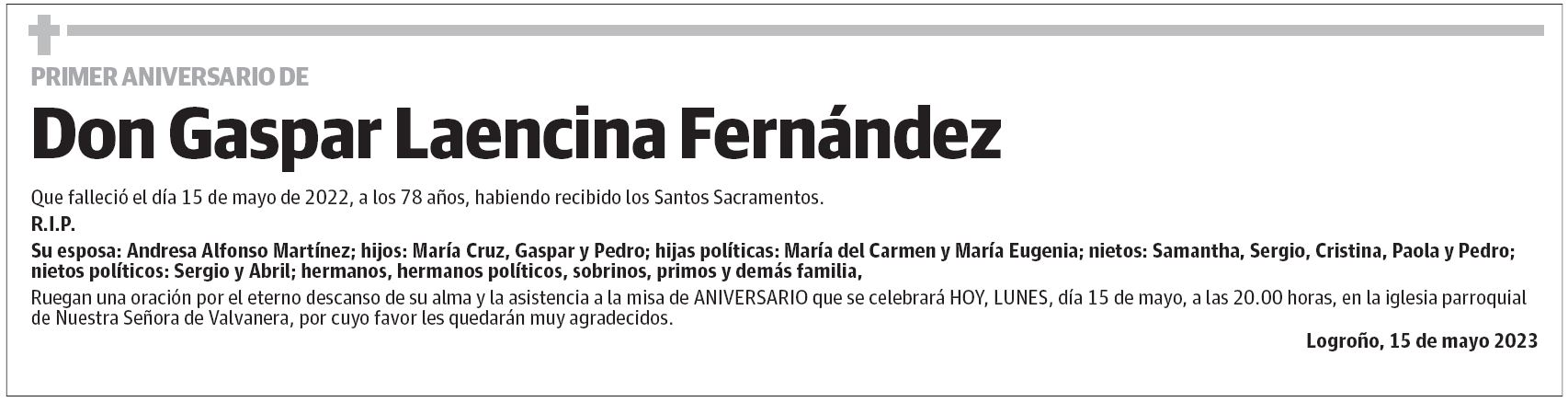 Don Gaspar Laencina Fernández