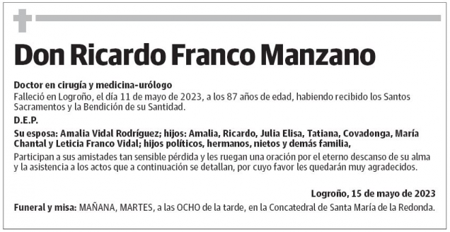 Don Ricardo Franco Manzano