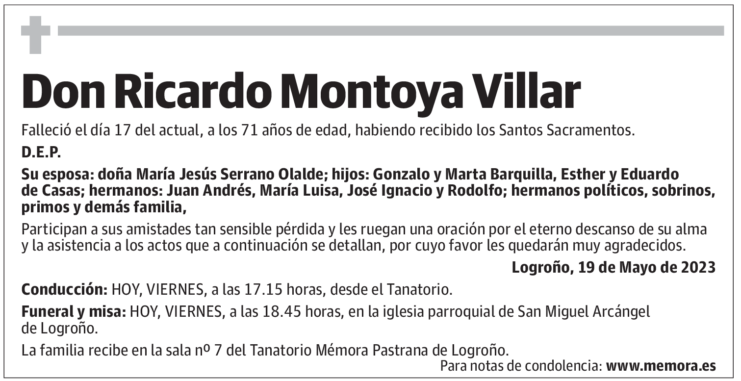 Don Ricardo Montoya Villar