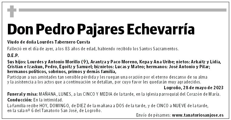 Don Pedro Pajares Echevarría