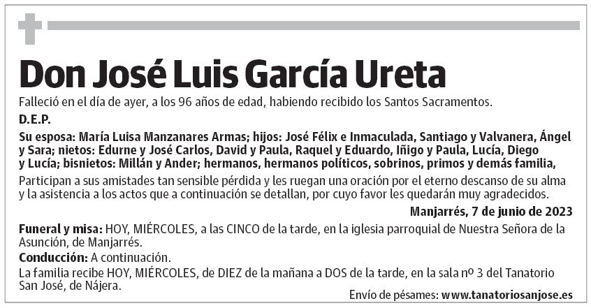 Don José Luis García Ureta