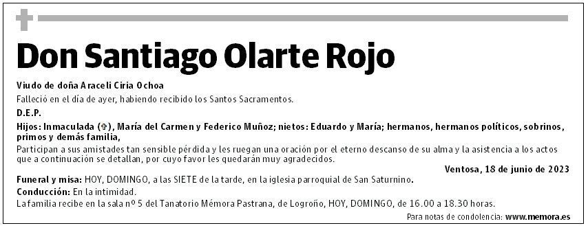 Don Santiago Olarte Rojo