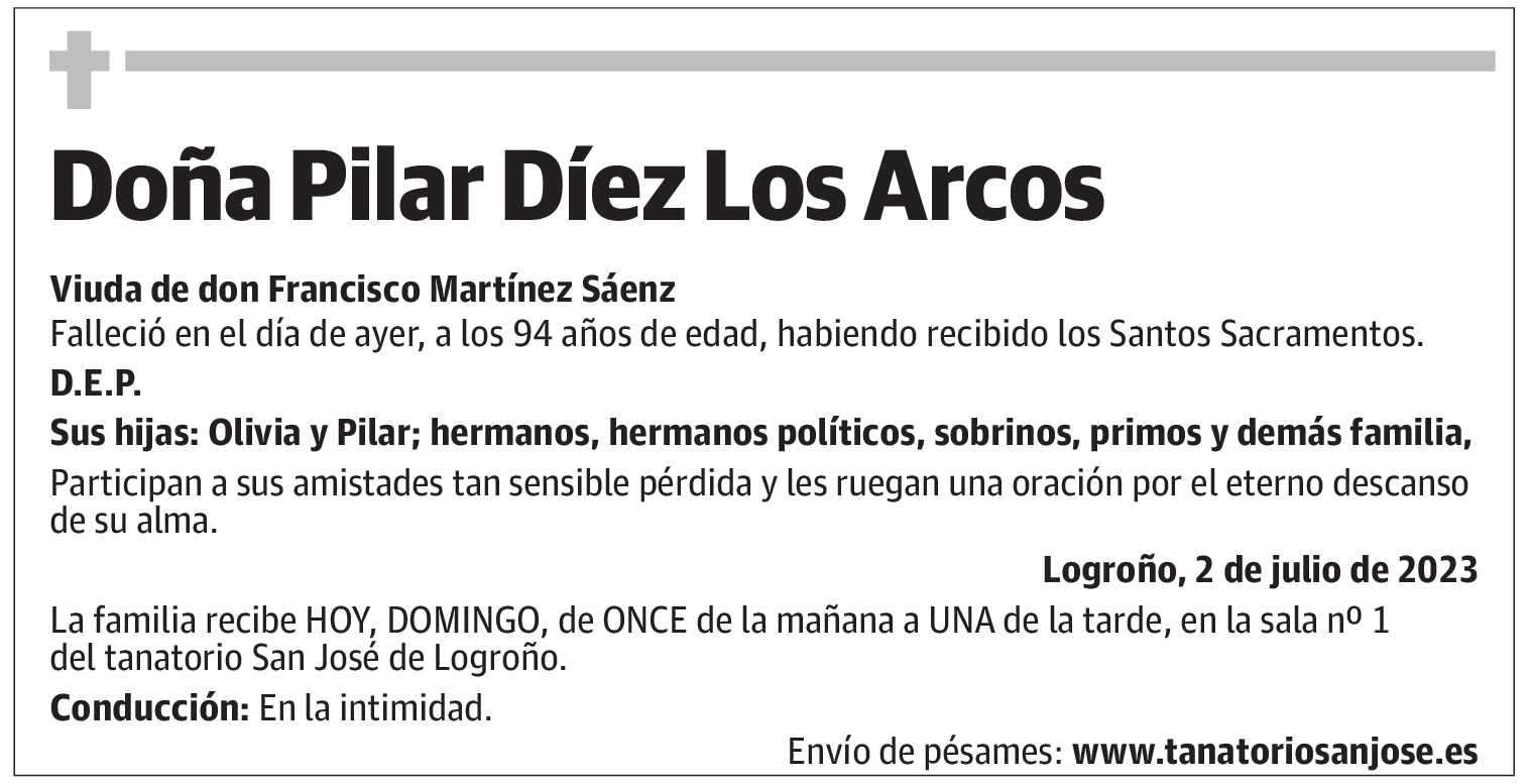 Doña Pilar Díez Los Arcos