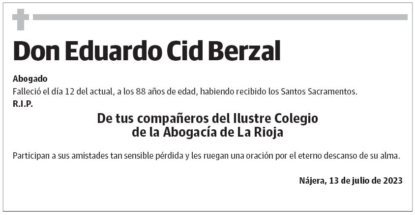 Don Eduardo Cid Berzal