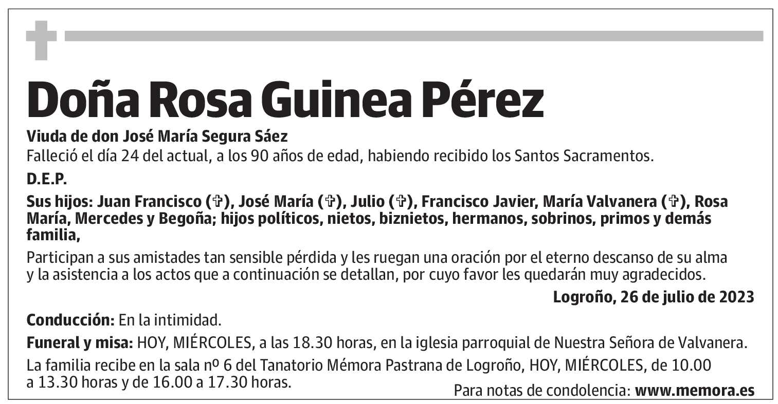 Doña Rosa Guinea Pérez