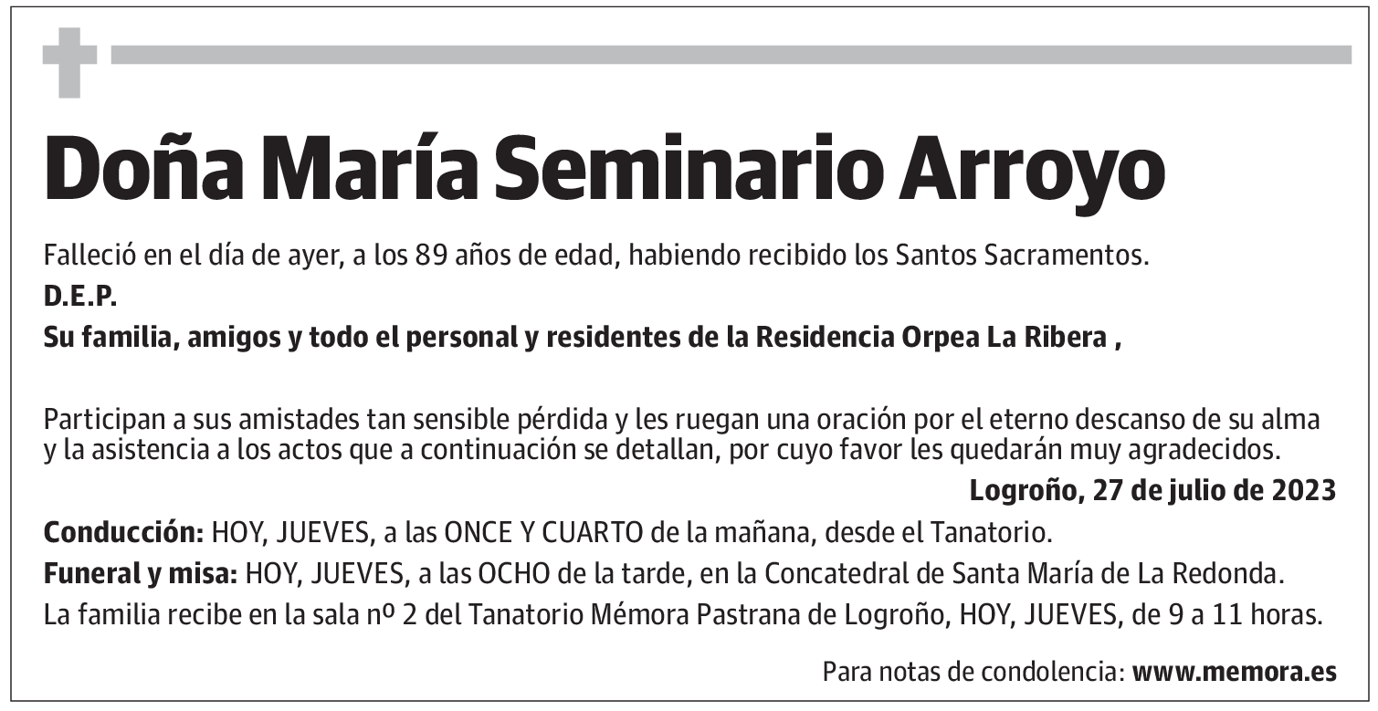 Doña María Seminario Arroyo