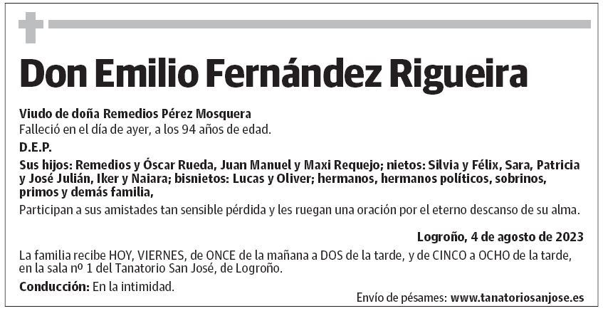 Don Emilio Fernández Rigueira