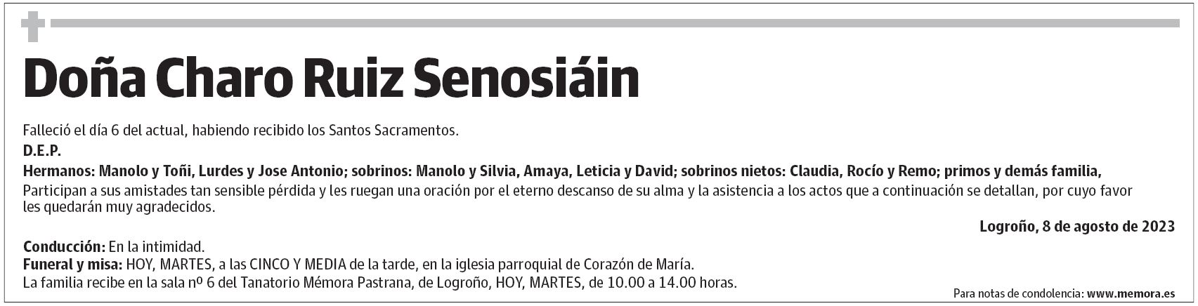 Doña Charo Ruiz Senosiáin