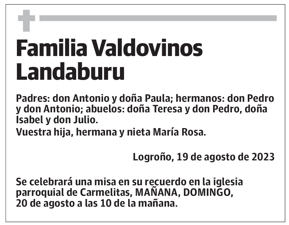 Familia Valdovinos Landaburu