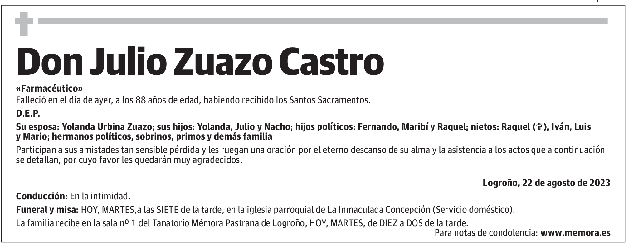 Don Julio Zuazo Castro