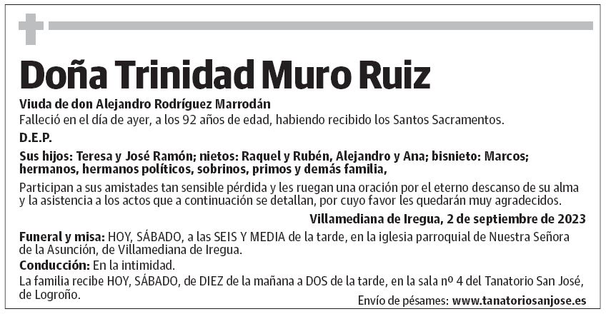 Doña Trinidad Muro Ruiz