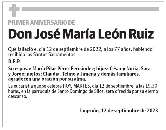 Don José María León Ruiz