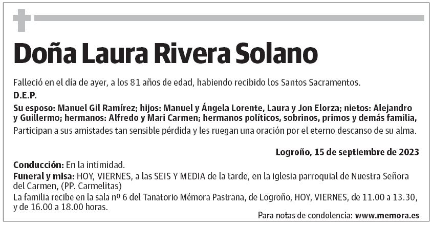 Doña Laura Rivera Solano