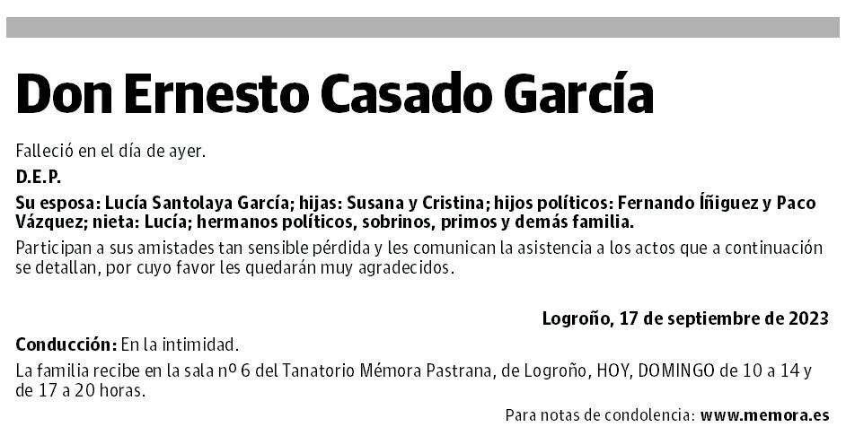 Don Ernesto Casado García