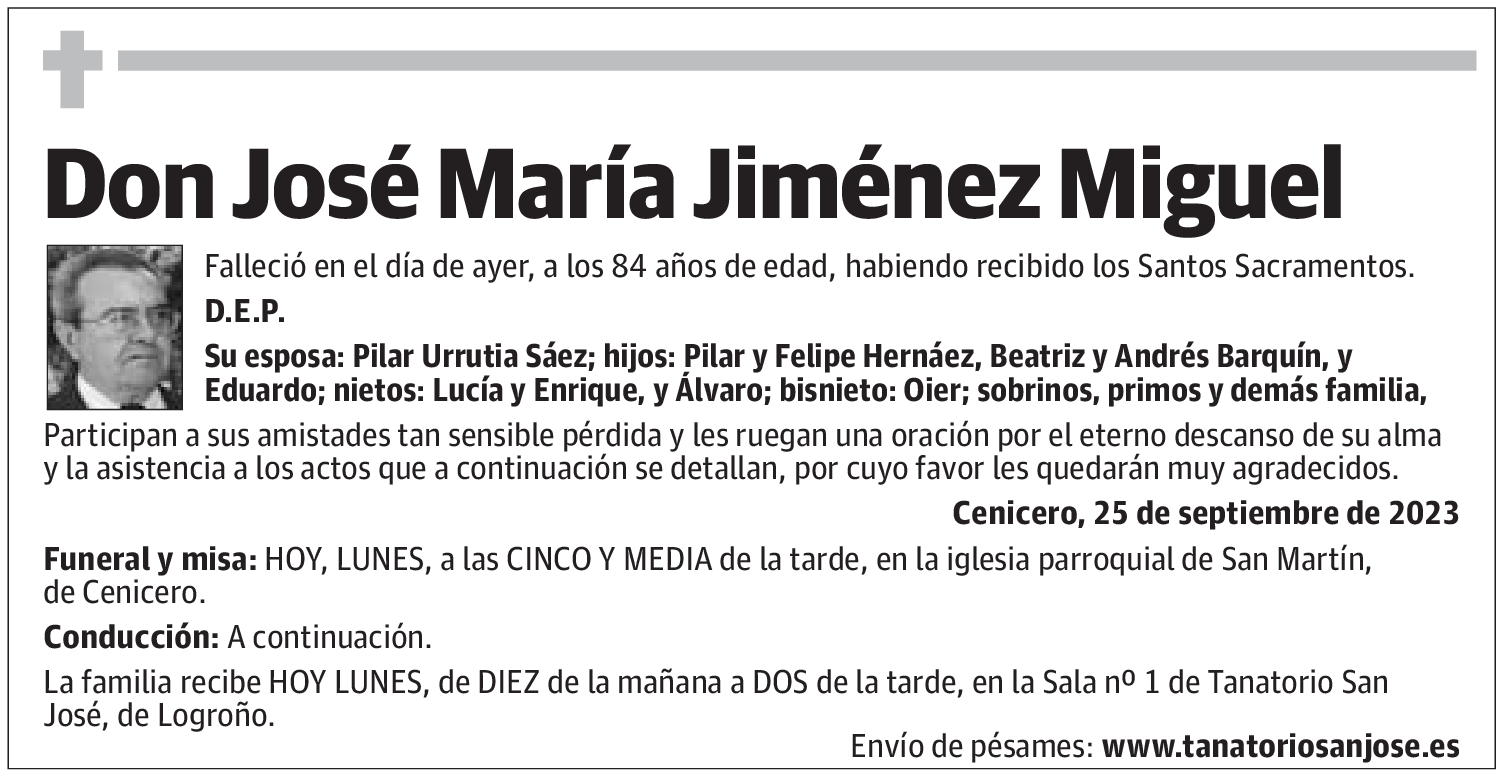 Don José María Jiménez Miguel