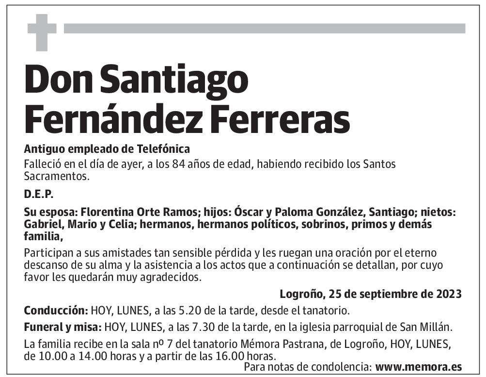 Don Santiago Fernández Ferreras