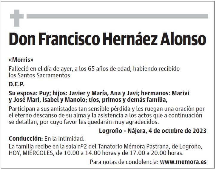 Don Francisco Hernáez Alonso