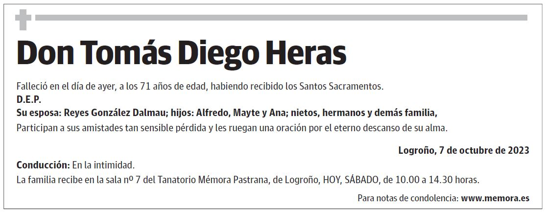 Don Tomás Diego Heras