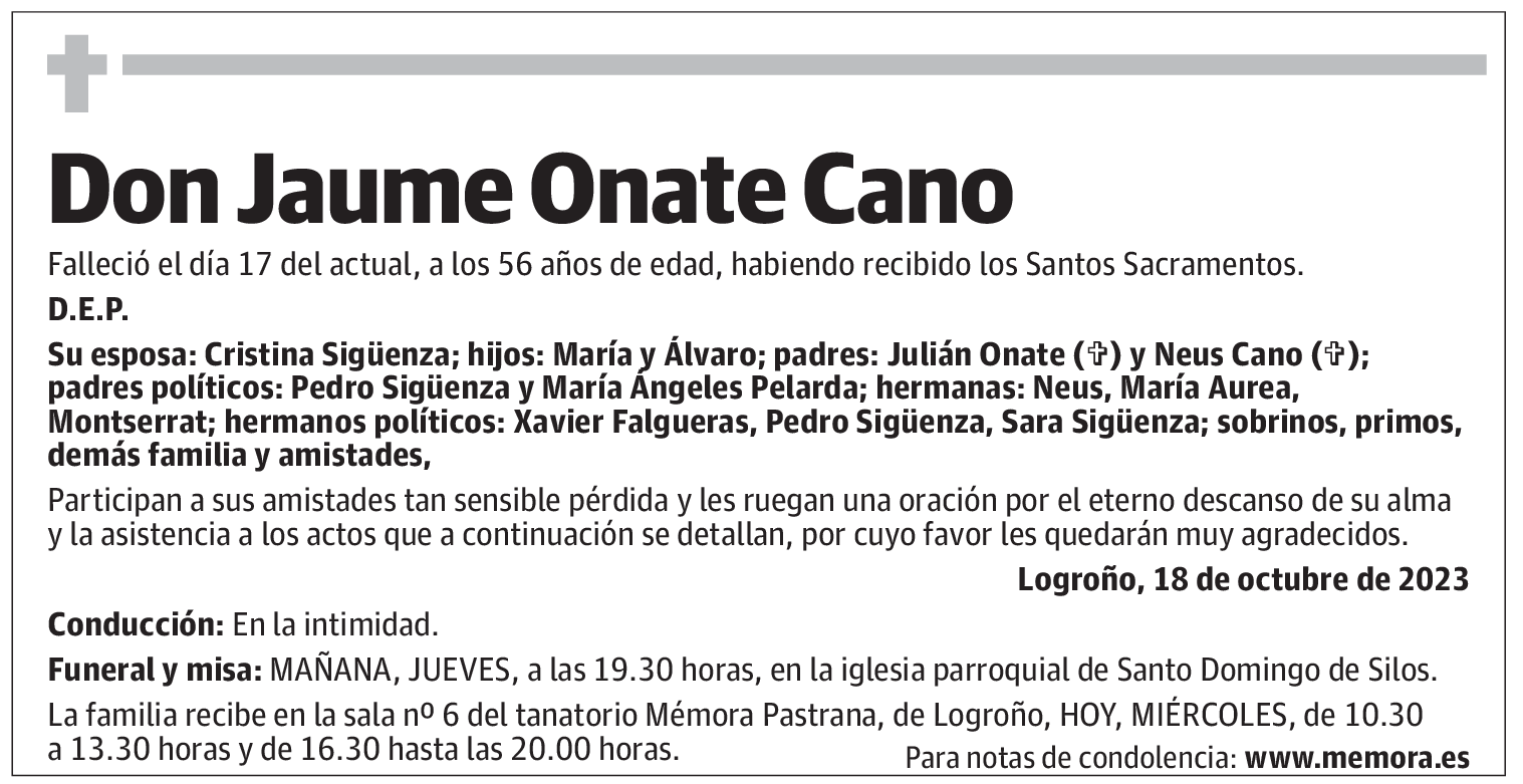 Don Jaume Onate Cano