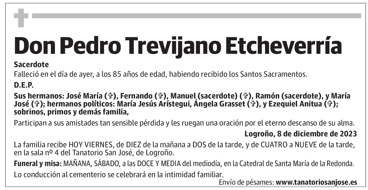 Don Pedro Trevijano Etcheverría