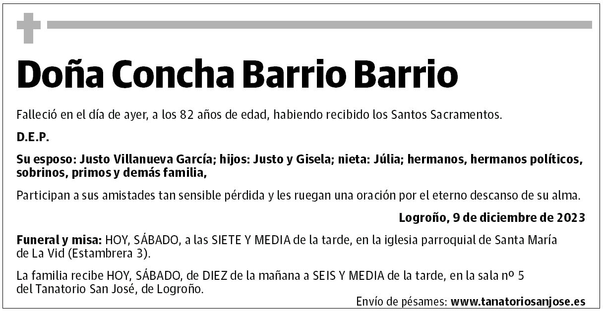 Doña Concha Barrio Barrio