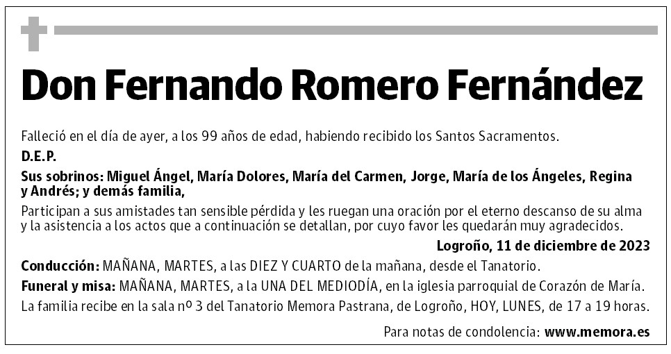 Don Fernando Romero Fernández