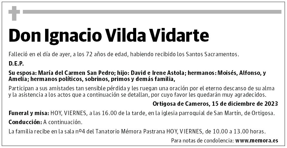 Don Ignacio Vilda Vidarte