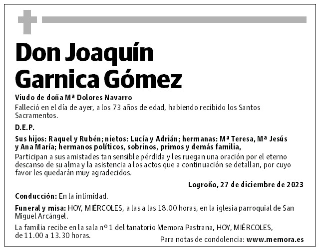 Don Joaquín Garnica Gómez