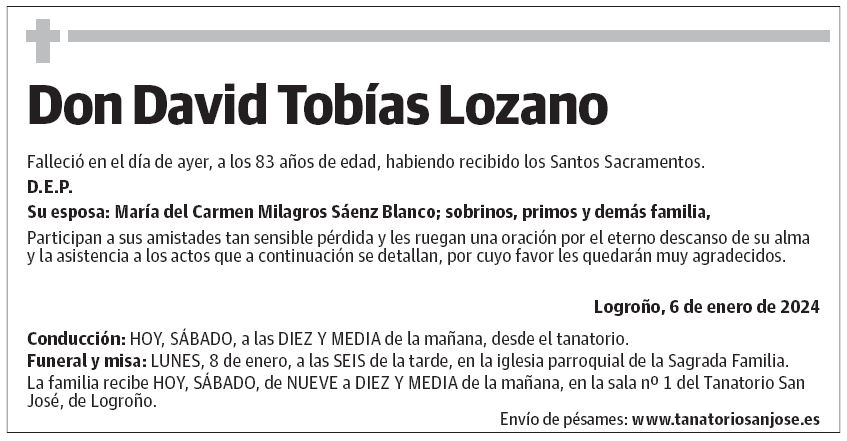 Don David Tobías Lozano