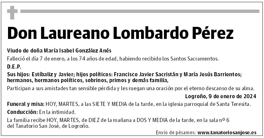 Don Laureano Lombardo Pérez