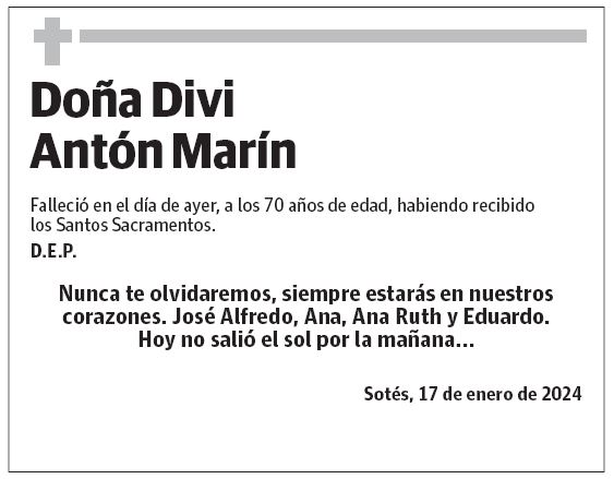 Doña Divi Antón Marín
