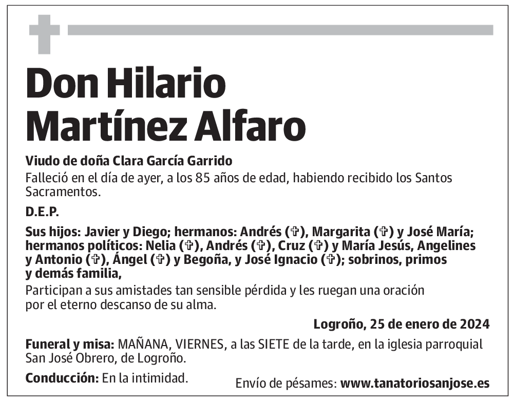 Don Hilario Martínez Alfaro