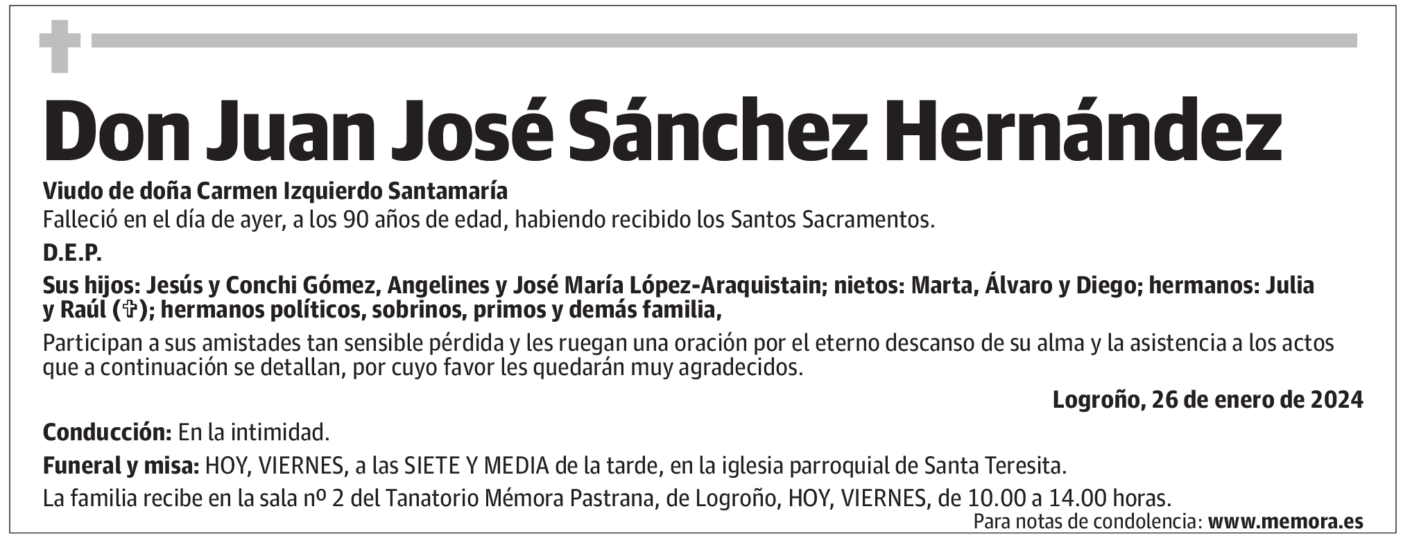 Don Juan José Sánchez Hernández