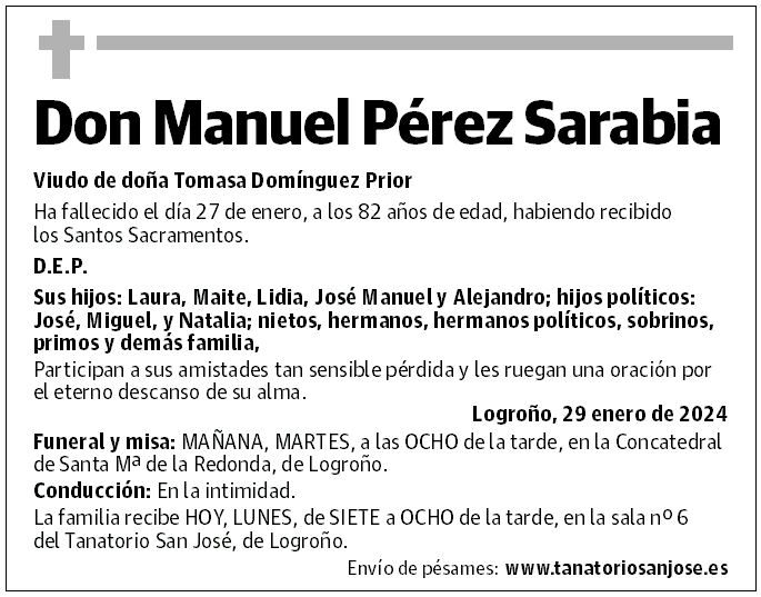 Don Manuel Pérez Sarabia