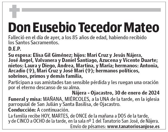 Don Eusebio Tecedor Mateo