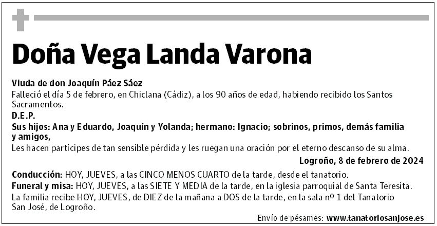 Doña Vega Landa Varona