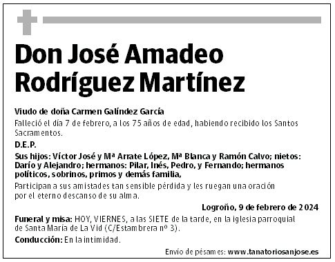 Don José Amadeo  Rodríguez Martínez